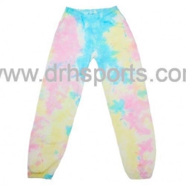 WAVY EMBROIDERED SWEATPANTS PASTEL TIE DIE Fleece Pants Manufacturers in Abbotsford